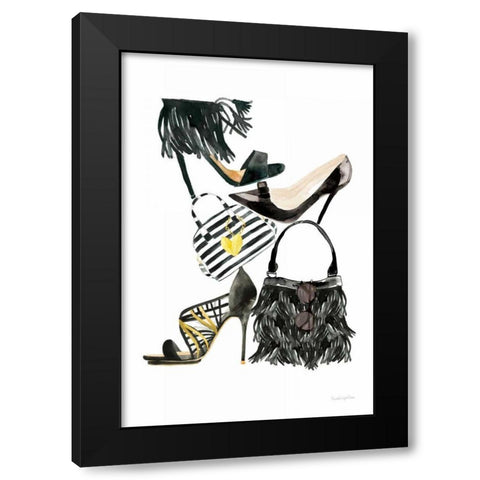 Glitz and Glam IV Black Modern Wood Framed Art Print with Double Matting by Charro, Mercedes Lopez