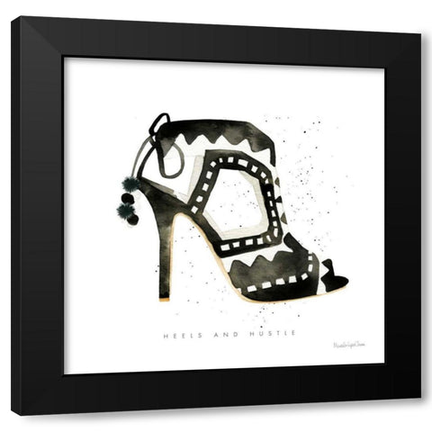 Glitz and Glam V Black Modern Wood Framed Art Print with Double Matting by Charro, Mercedes Lopez