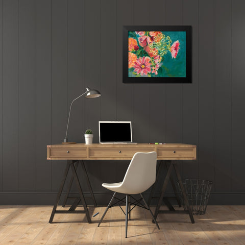 June in Bloom Black Modern Wood Framed Art Print by Schlabach, Sue
