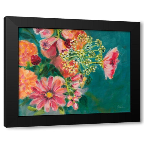 June in Bloom Black Modern Wood Framed Art Print by Schlabach, Sue