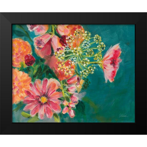 June in Bloom Black Modern Wood Framed Art Print by Schlabach, Sue