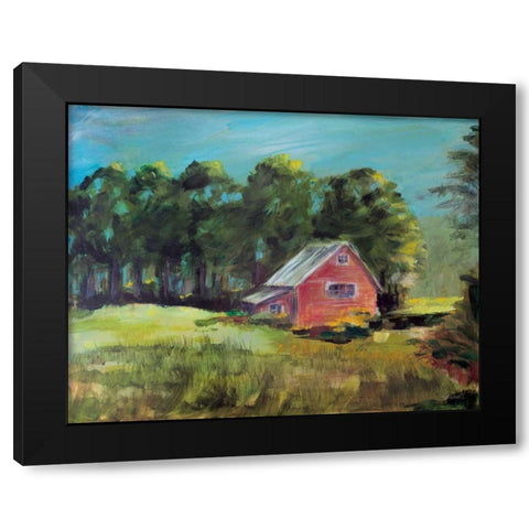 Buds Barn Black Modern Wood Framed Art Print by Schlabach, Sue