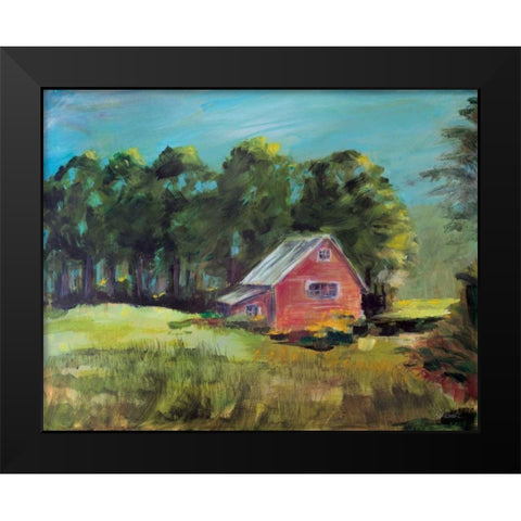 Buds Barn Black Modern Wood Framed Art Print by Schlabach, Sue