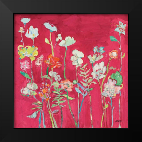 Richness of Flowers Black Modern Wood Framed Art Print by Day, Kellie