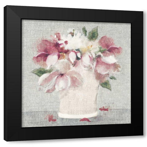 Cottage Bouquet II Light Black Modern Wood Framed Art Print by Blum, Cheri
