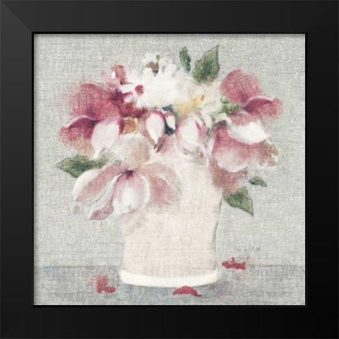 Cottage Bouquet II Light Black Modern Wood Framed Art Print by Blum, Cheri