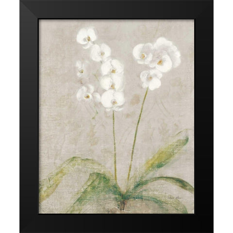 Orchid Light Black Modern Wood Framed Art Print by Blum, Cheri