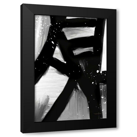 Winter in Paris I Black Modern Wood Framed Art Print with Double Matting by Charro, Mercedes Lopez