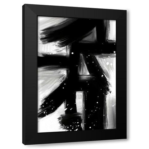 Winter in Paris II Black Modern Wood Framed Art Print with Double Matting by Charro, Mercedes Lopez
