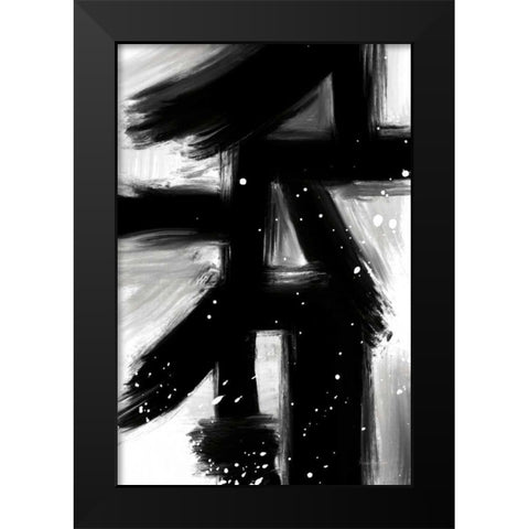 Winter in Paris II Black Modern Wood Framed Art Print by Charro, Mercedes Lopez