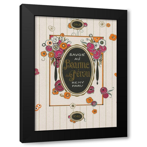 Art Nouveau I Black Modern Wood Framed Art Print by Wild Apple Portfolio