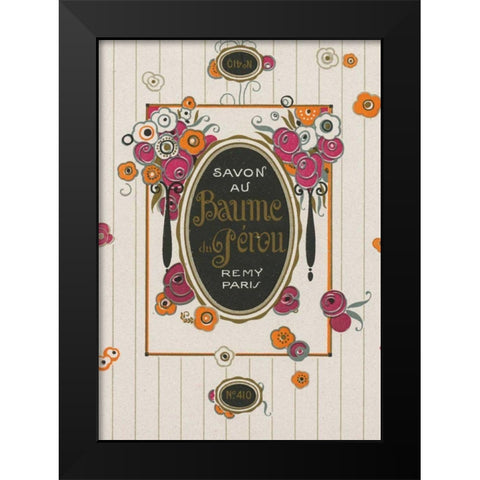 Art Nouveau I Black Modern Wood Framed Art Print by Wild Apple Portfolio