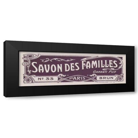 Art Nouveau II Black Modern Wood Framed Art Print with Double Matting by Wild Apple Portfolio