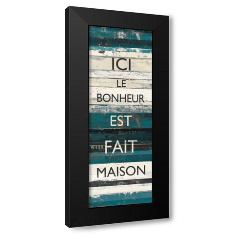 Blue Zephyr Quote IV Black Modern Wood Framed Art Print with Double Matting by Schick, Mike