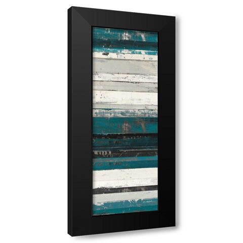 Blue Zephyr III Black Modern Wood Framed Art Print with Double Matting by Schick, Mike