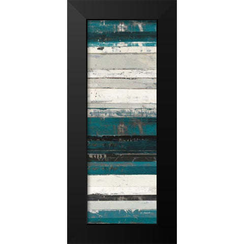 Blue Zephyr III Black Modern Wood Framed Art Print by Schick, Mike