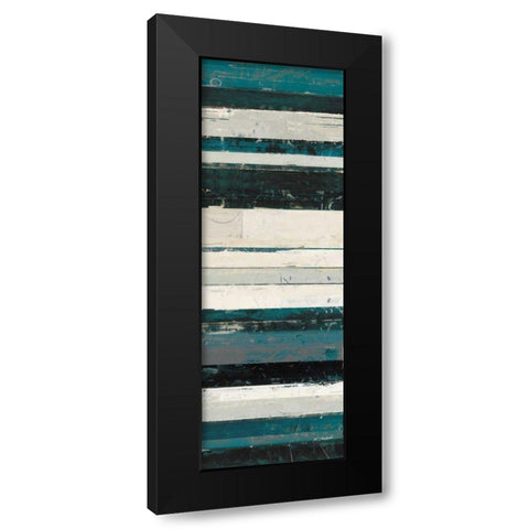 Blue Zephyr IV Black Modern Wood Framed Art Print with Double Matting by Schick, Mike