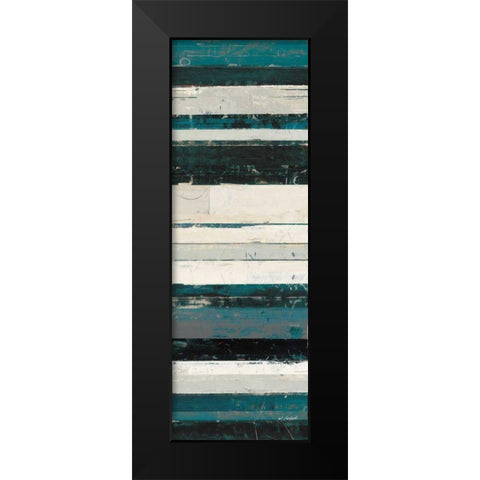 Blue Zephyr IV Black Modern Wood Framed Art Print by Schick, Mike
