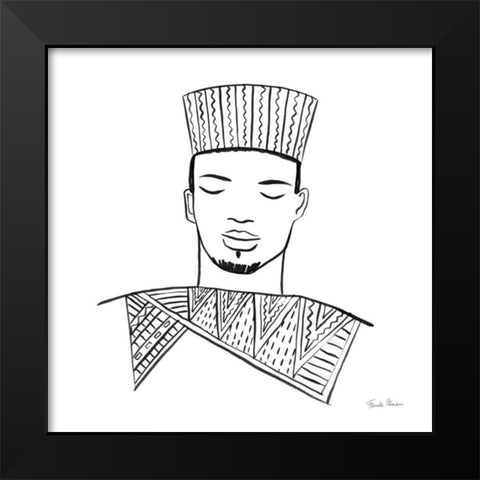 Muse III Black Modern Wood Framed Art Print by Zaman, Farida
