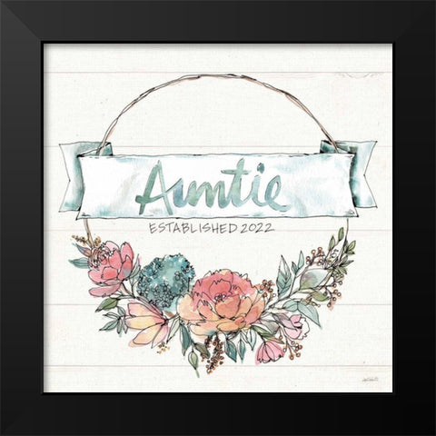 Country Love IV Auntie Black Modern Wood Framed Art Print by Tavoletti, Anne