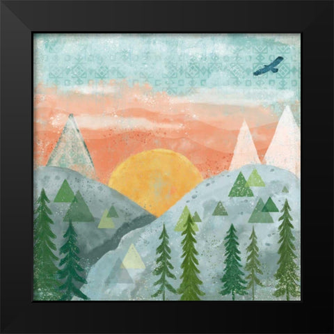 Woodland Forest VI No Words Black Modern Wood Framed Art Print by Charron, Veronique
