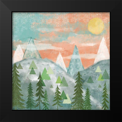 Woodland Forest VII No Words Black Modern Wood Framed Art Print by Charron, Veronique
