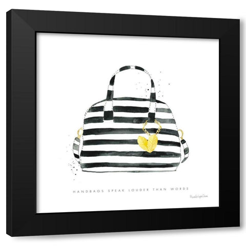 Glitz and Glam IX Black Modern Wood Framed Art Print with Double Matting by Charro, Mercedes Lopez