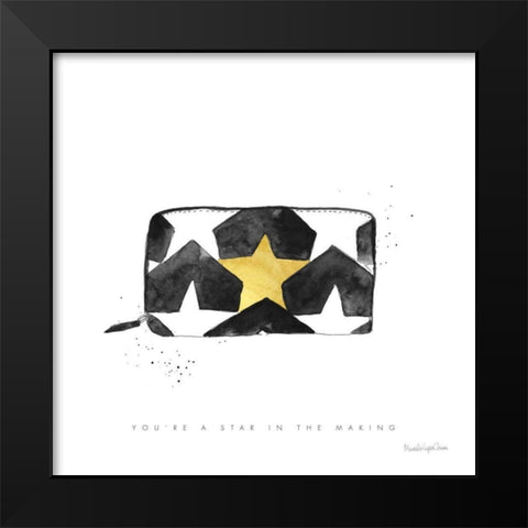 Glitz and Glam XI Black Modern Wood Framed Art Print by Charro, Mercedes Lopez