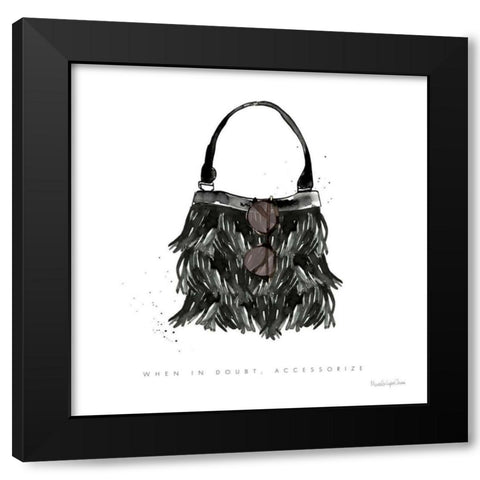 Glitz and Glam XII Black Modern Wood Framed Art Print with Double Matting by Charro, Mercedes Lopez