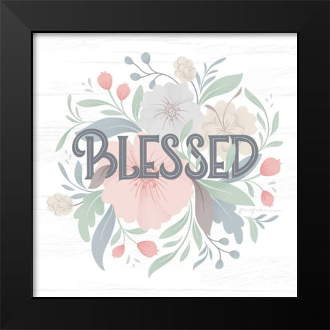 Farmhouse Floral II Black Modern Wood Framed Art Print by Graham, Gia