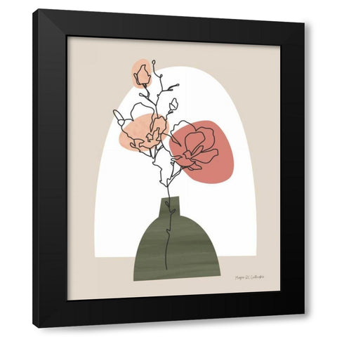 Potted Beauty I Black Modern Wood Framed Art Print with Double Matting by Gallagher, Megan