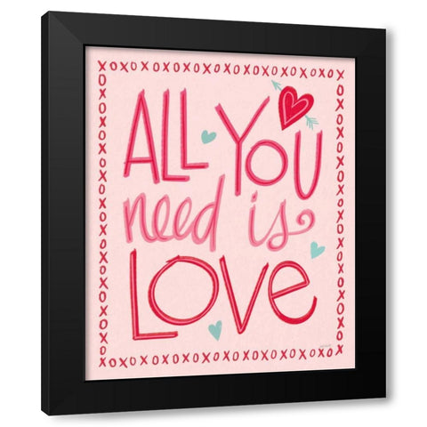 Love is Kind III Black Modern Wood Framed Art Print with Double Matting by Tavoletti, Anne