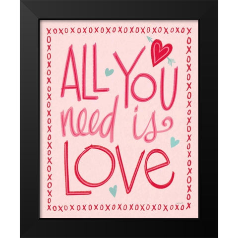 Love is Kind III Black Modern Wood Framed Art Print by Tavoletti, Anne