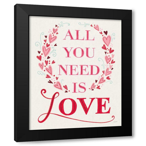 Love is Kind IV Black Modern Wood Framed Art Print with Double Matting by Tavoletti, Anne