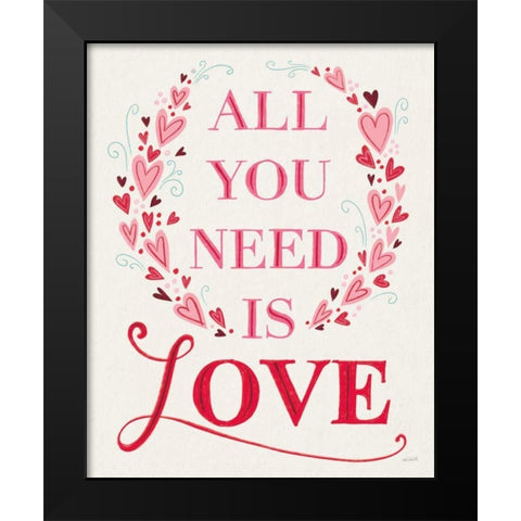 Love is Kind IV Black Modern Wood Framed Art Print by Tavoletti, Anne