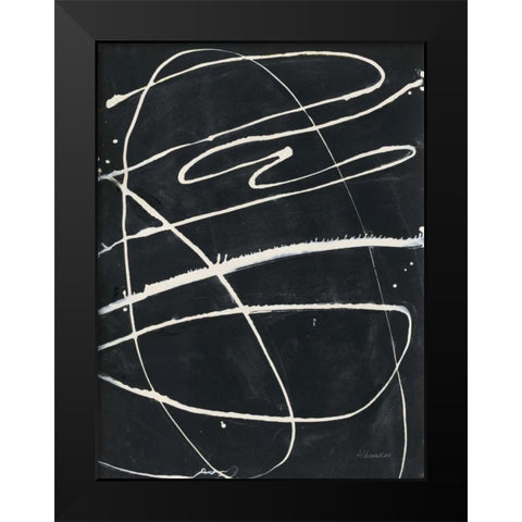 Fortitude II Black Modern Wood Framed Art Print by Hristova, Albena