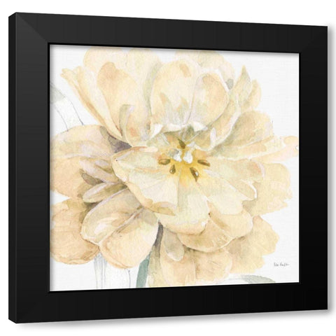 Spring Meadow V Cream Black Modern Wood Framed Art Print with Double Matting by Audit, Lisa