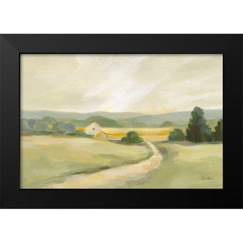Sage Hills Barn Crop Black Modern Wood Framed Art Print by Vassileva, Silvia