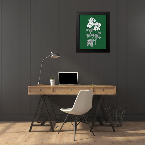 Green Botanical III Black Modern Wood Framed Art Print by Wild Apple Portfolio
