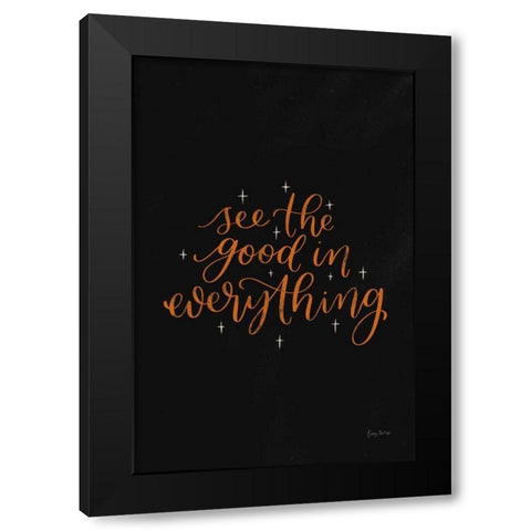 Mod Glam See the Good II Black Black Modern Wood Framed Art Print with Double Matting by Thorns, Becky