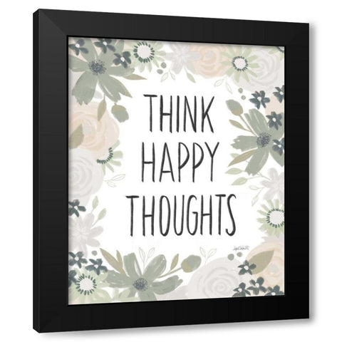 Happy Thoughts IV Black Modern Wood Framed Art Print with Double Matting by Tavoletti, Anne