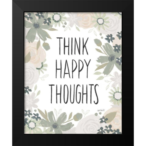Happy Thoughts IV Black Modern Wood Framed Art Print by Tavoletti, Anne