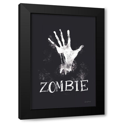 Sophisticated Spooky X Black Modern Wood Framed Art Print with Double Matting by Thorns, Becky