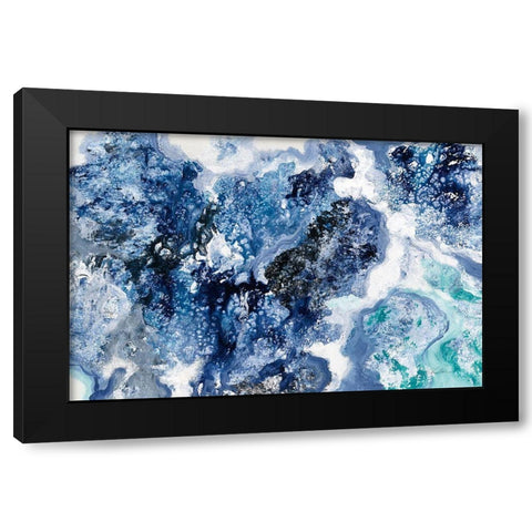 Tidal Reflection Crop Black Modern Wood Framed Art Print with Double Matting by Vassileva, Silvia