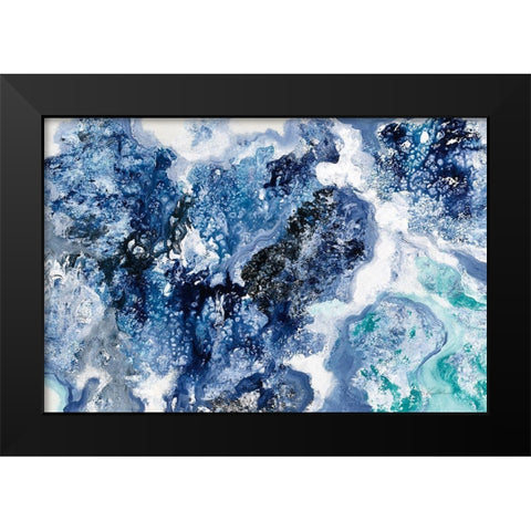Tidal Reflection Crop Black Modern Wood Framed Art Print by Vassileva, Silvia