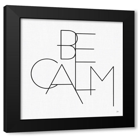 Calm I White Black Modern Wood Framed Art Print with Double Matting by Aiken, Jess