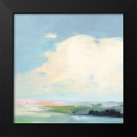 Colorful Horizon II Bright Black Modern Wood Framed Art Print by Purinton, Julia