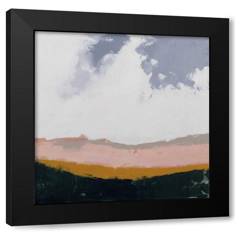 Hills Beyond Hills Black Modern Wood Framed Art Print with Double Matting by Munger, Pamela