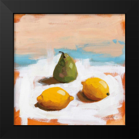 Fruit and Cheer II Black Modern Wood Framed Art Print by Munger, Pamela