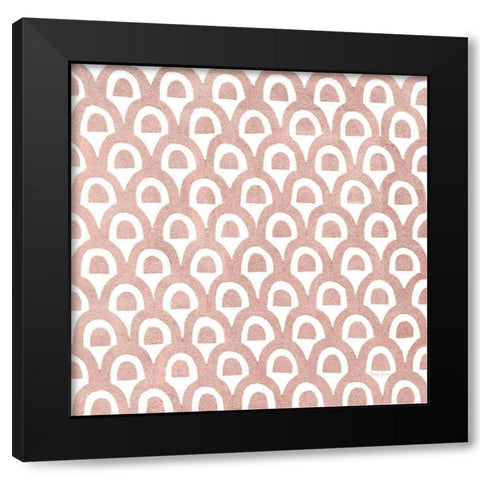 Simply Elegant XII Rose Gold Crop Black Modern Wood Framed Art Print by Green, Nancy